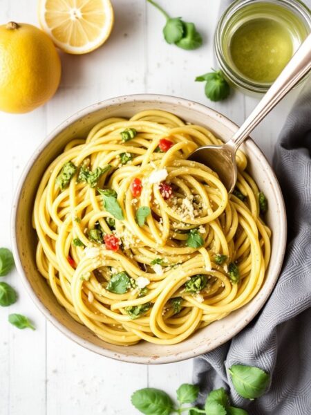 Lemon Pesto Pasta